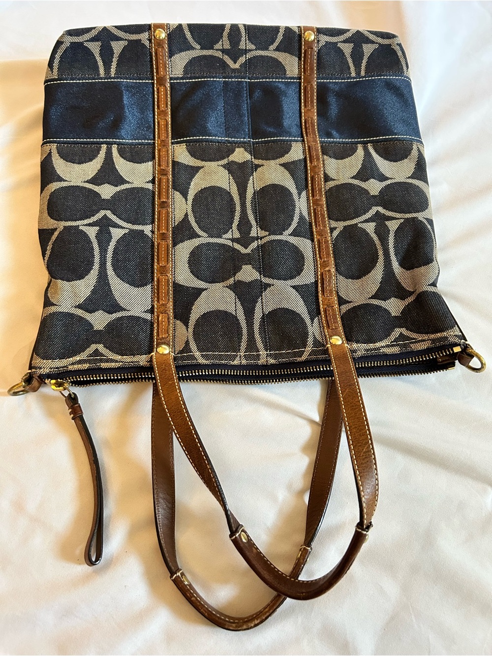 Coach Denim Tote - Picture 9 of 12